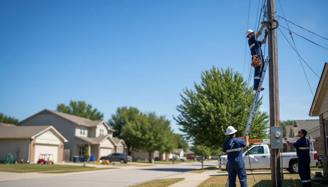 Residential electrician providing installation services in Sallis, MS